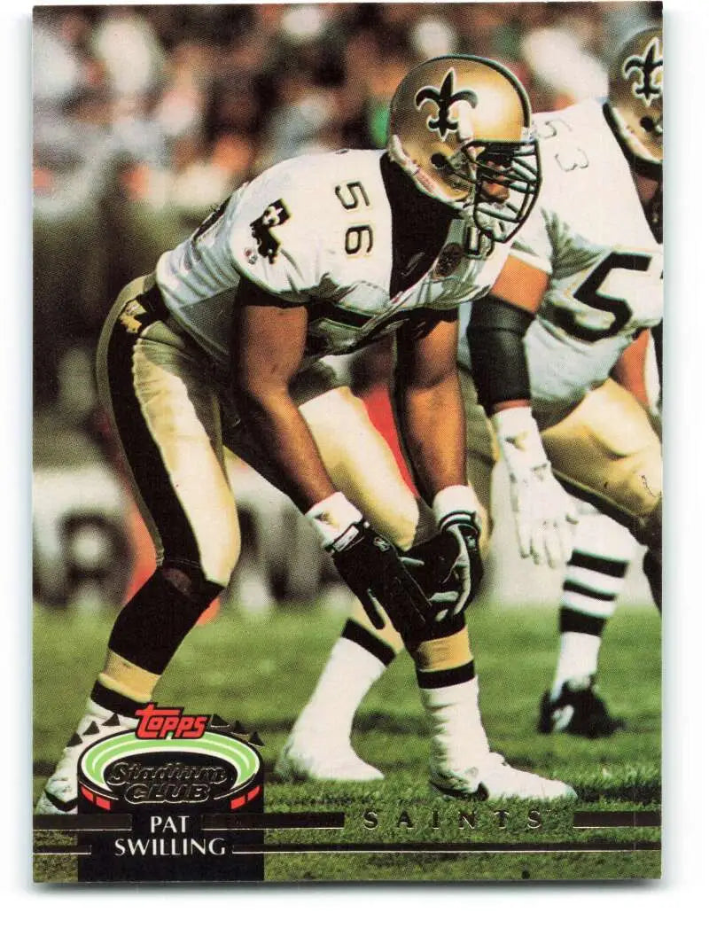 1992 Topps Stadium Club #466 Pat Swilling EX Excellent New Orleans Saints Football Card - Football Card Single