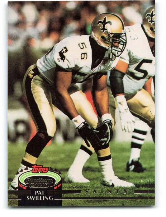 1992 Topps Stadium Club #466 Pat Swilling EX Excellent New Orleans Saints Football Card - Football Card Single