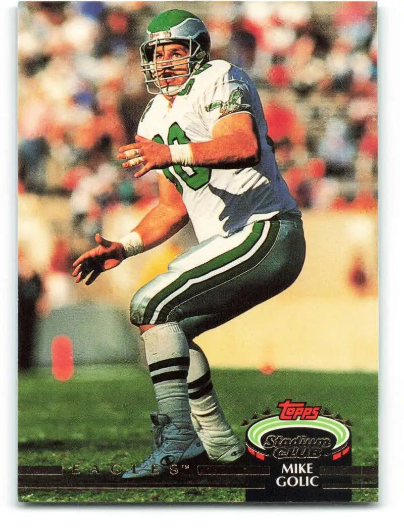 1992 Topps Stadium Club #467 Mike Golic EX Excellent Philadelphia Eagles Football Card - Football Card Single