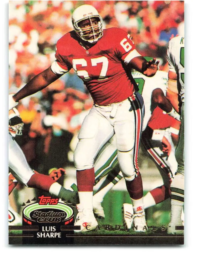 1992 Topps Stadium Club #47 Luis Sharpe EX Excellent Phoenix Cardinals Football Card - Football Card Single