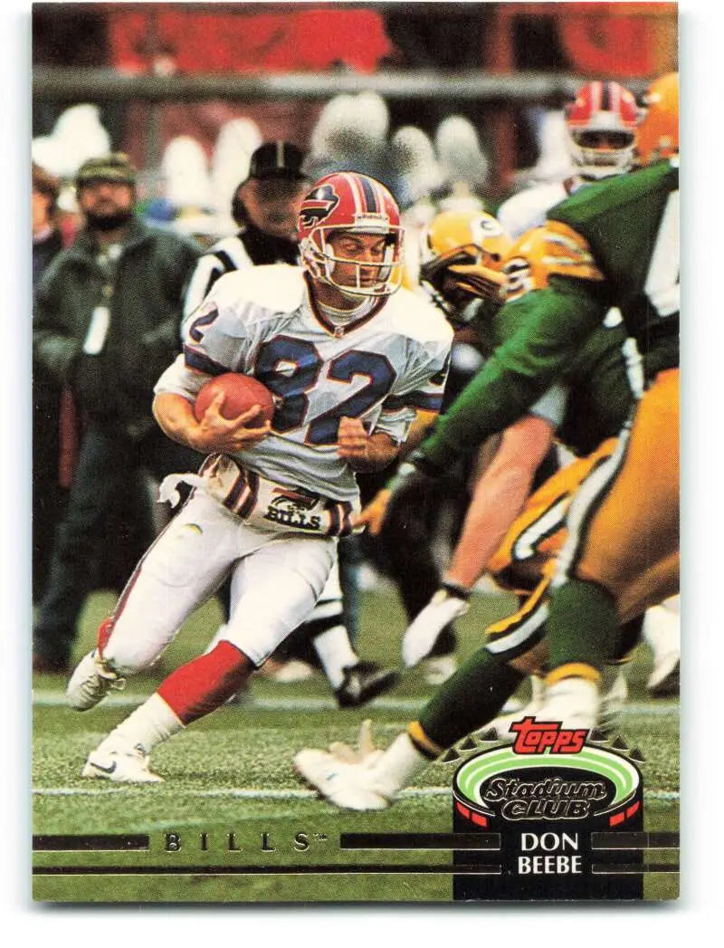 1992 Topps Stadium Club #476 Don Beebe EX Excellent Buffalo Bills Football Card - Football Card Single