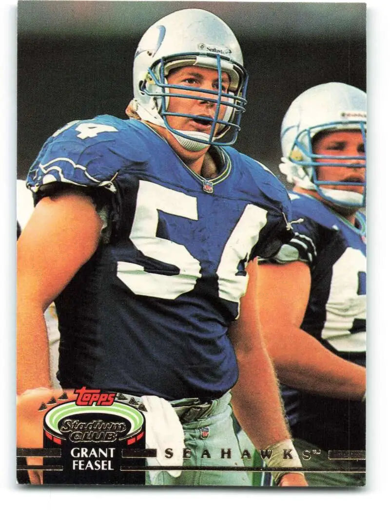 1992 Topps Stadium Club #477 Grant Feasel EX Excellent Seattle Seahawks Football Card - Football Card Single