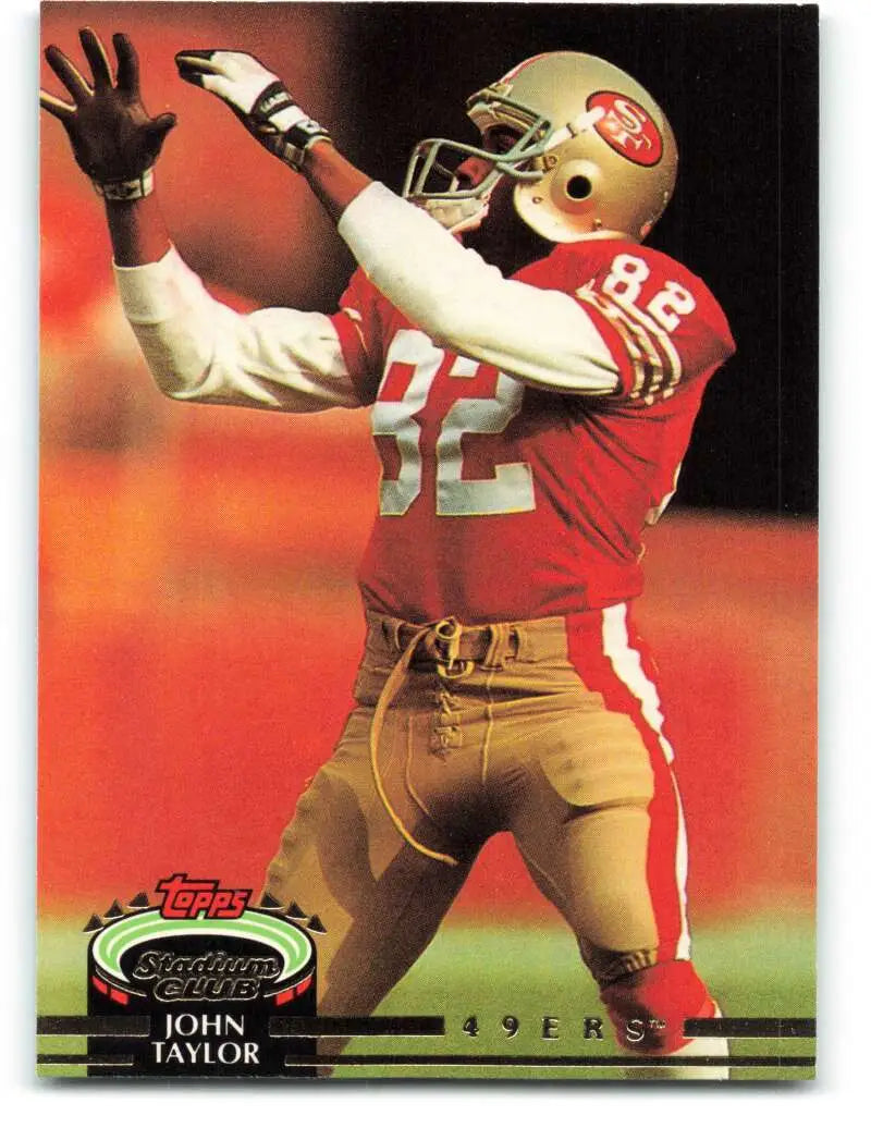 1992 Topps Stadium Club #482 John Taylor EX Excellent San Francisco 49ers Football Card - Football Card Single