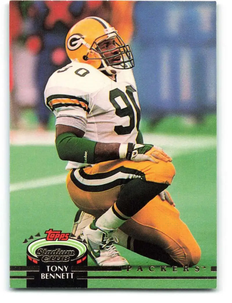 1992 Topps Stadium Club #484 Tony Bennett EX Excellent Green Bay Packers Football Card - Football Card Single