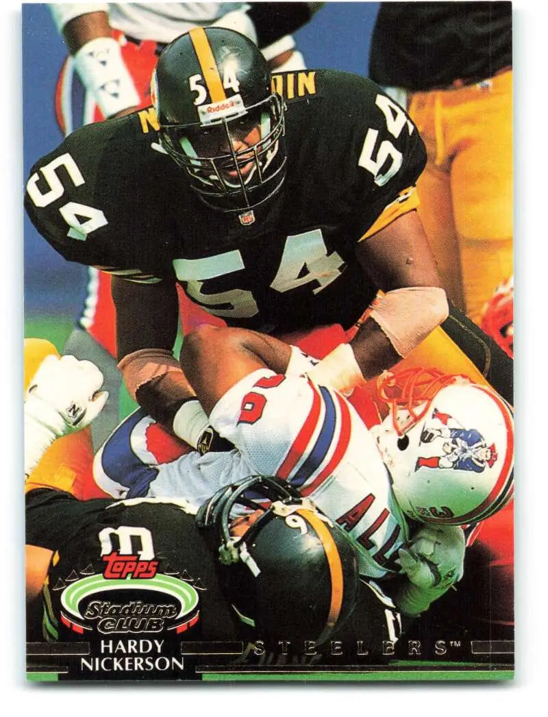 1992 Topps Stadium Club #499 Hardy Nickerson EX Excellent Pittsburgh Steelers Football Card - Football Card Single