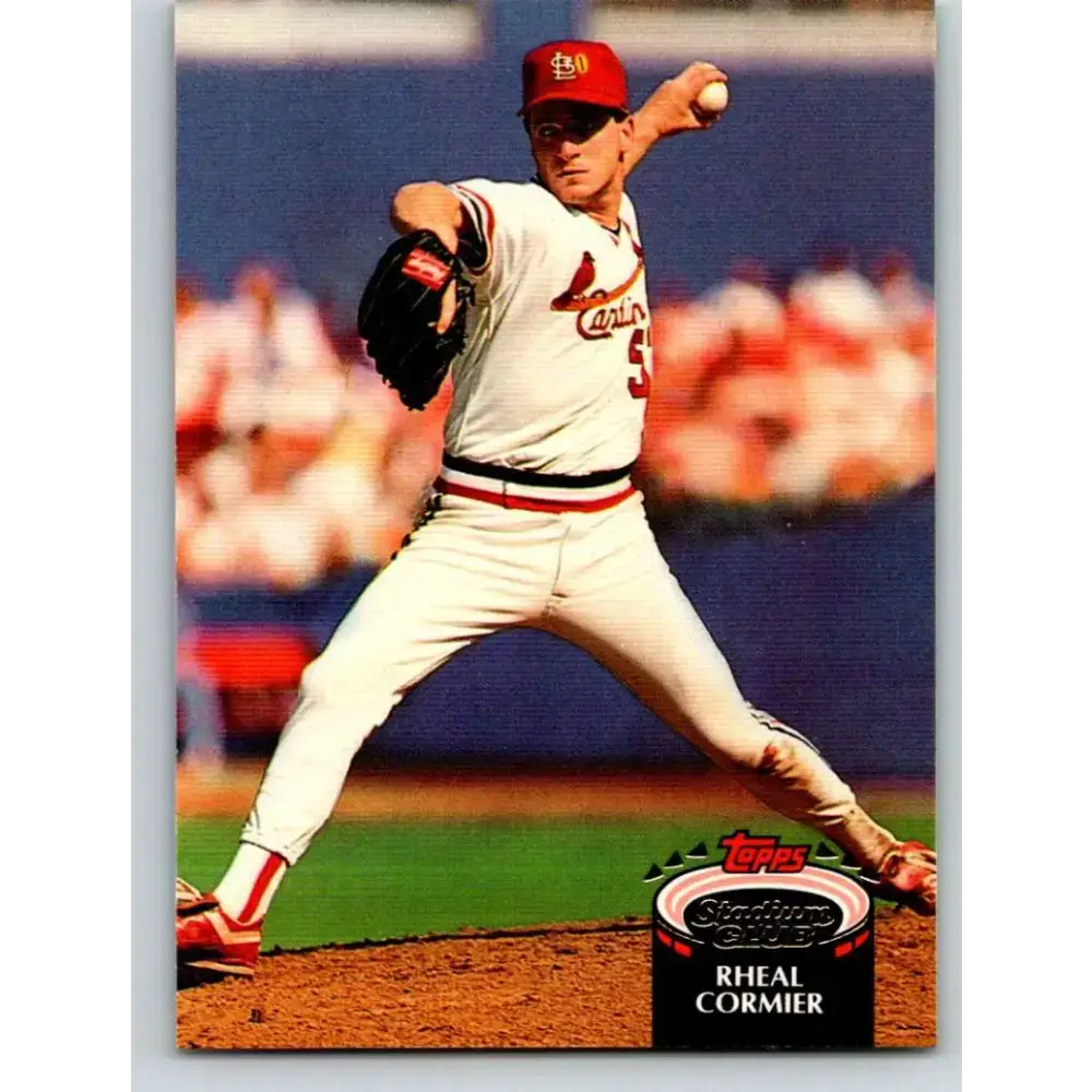 1992 Topps Stadium Club #506 Rheal Cormier NM-MT St. Louis Cardinals Baseball Card - Baseball Card Single
