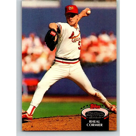 1992 Topps Stadium Club #506 Rheal Cormier NM-MT St. Louis Cardinals Baseball Card - Baseball Card Single