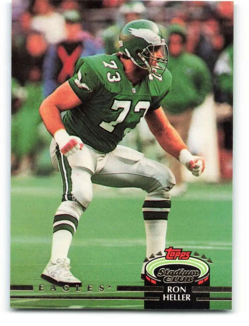 1992 Topps Stadium Club #514 Ron Heller EX Excellent Philadelphia Eagles Football Card - Football Card Single