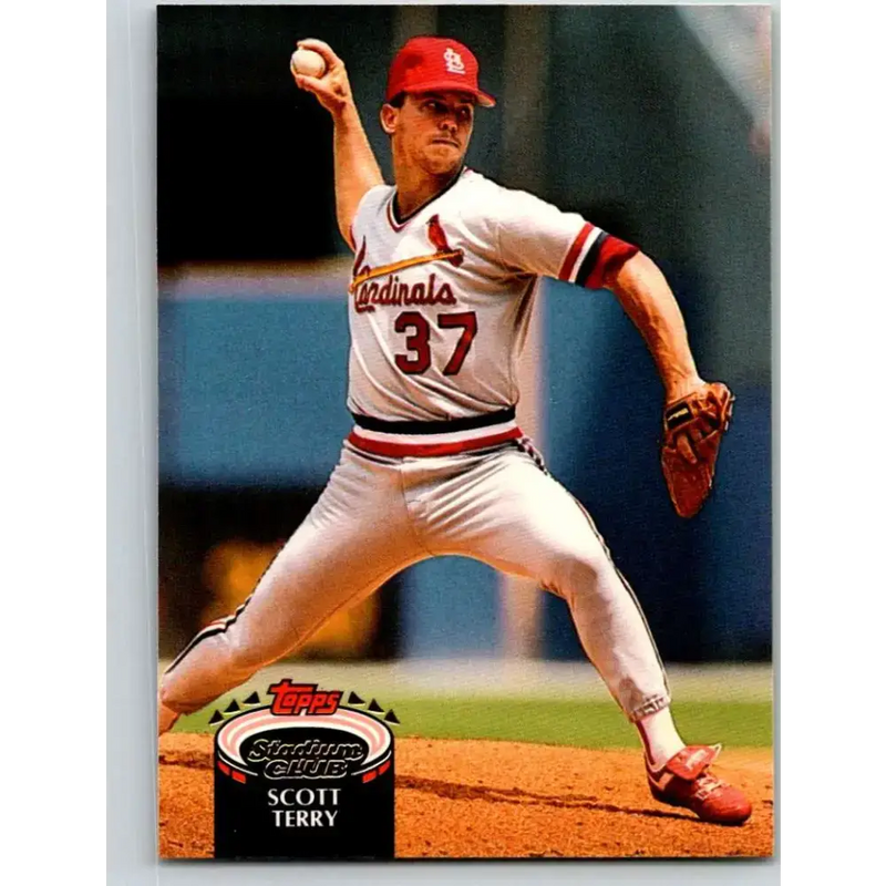 1992 Topps Stadium Club #522 Scott Terry NM-MT St. Louis Cardinals Baseball Card - Baseball Card Single