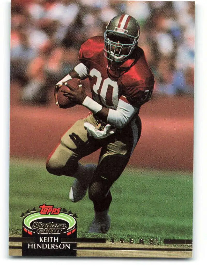1992 Topps Stadium Club #527 Keith Henderson EX Excellent San Francisco 49ers Football Card - Football Card Single