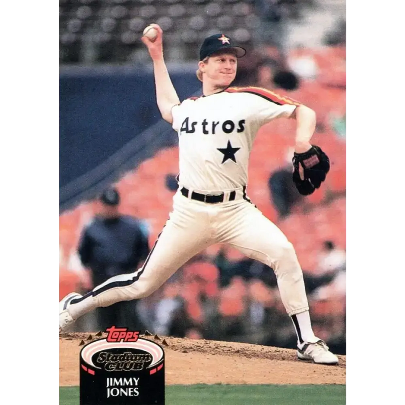 1992 Topps Stadium Club #53 Jimmy Jones NM-MT Houston Astros Baseball Card - Baseball Card Single