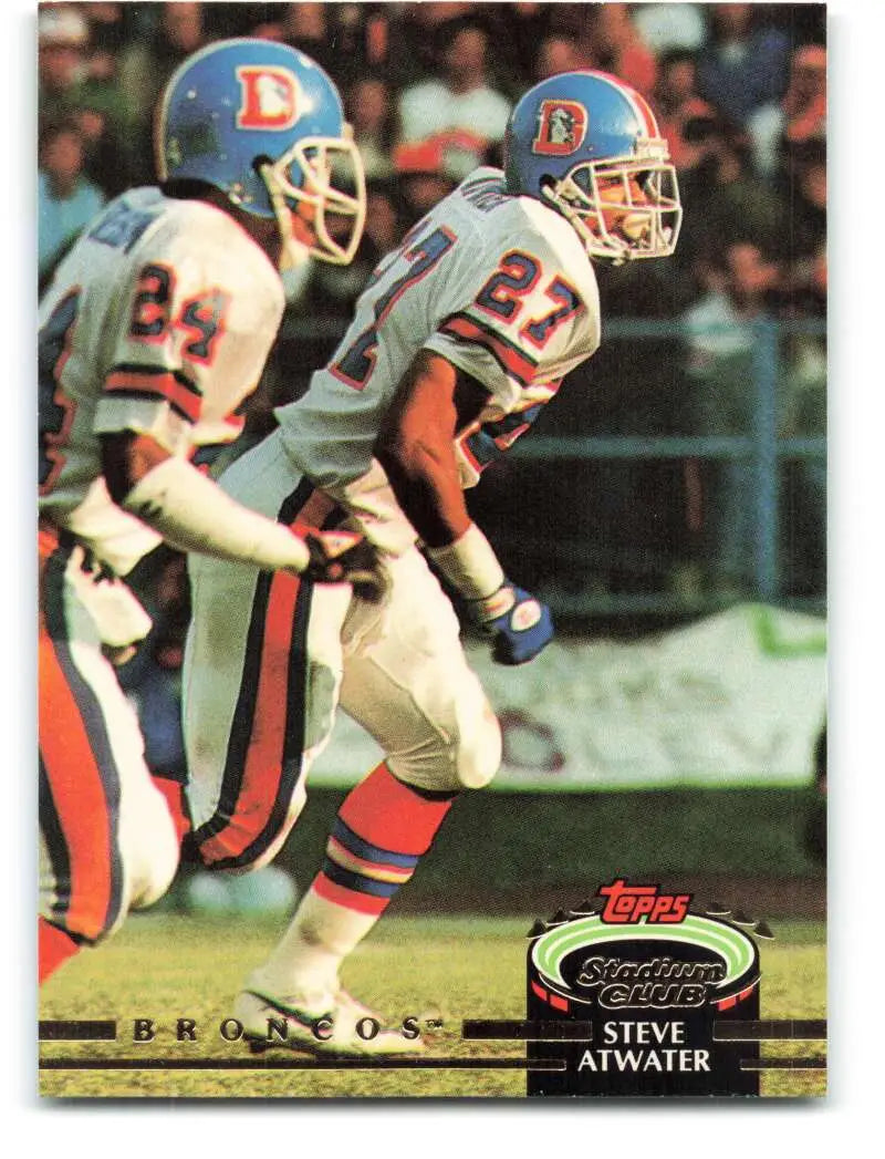 1992 Topps Stadium Club #53 Steve Atwater EX Excellent Denver Broncos Football Card - Football Card Single