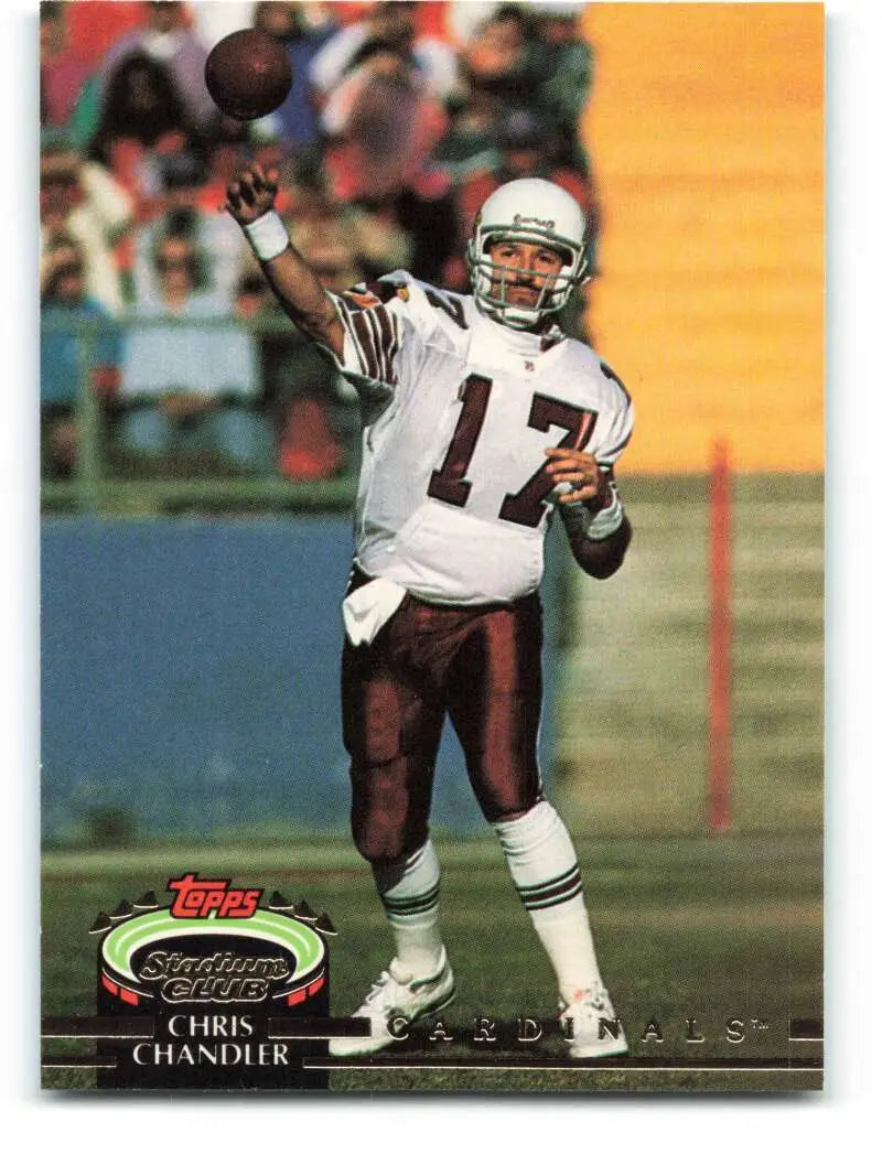 1992 Topps Stadium Club #530 Chris Chandler EX Excellent Phoenix Cardinals Football Card - Football Card Single