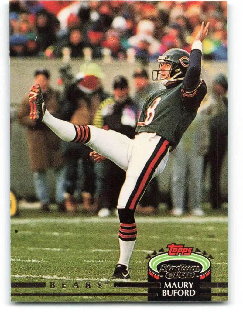 1992 Topps Stadium Club #531 Maury Buford EX Excellent Chicago Bears Football Card - Football Card Single