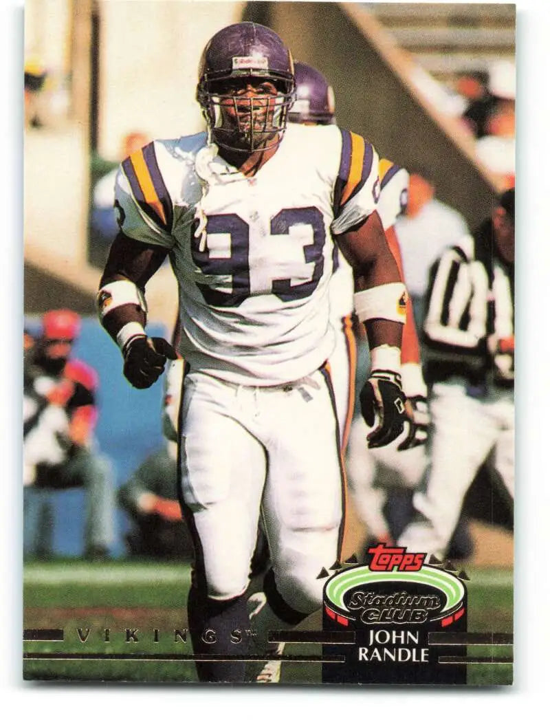 1992 Topps Stadium Club #536 John Randle EX Excellent Minnesota Vikings Football Card - Football Card Single