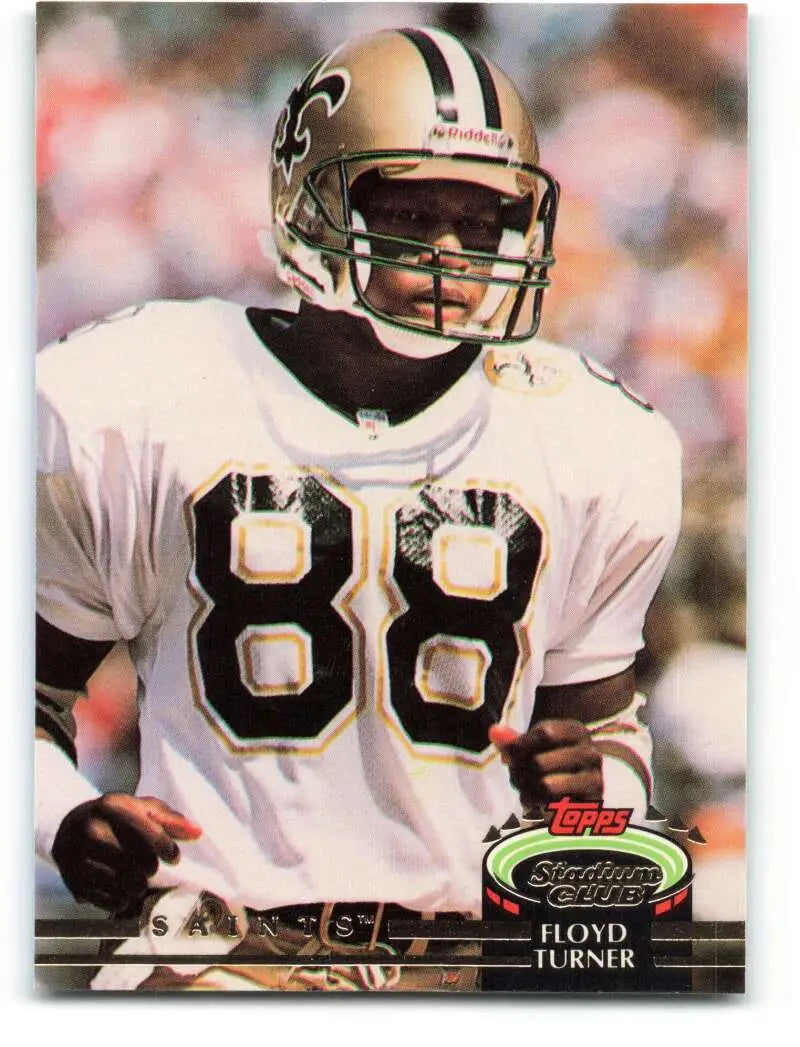 1992 Topps Stadium Club #544 Floyd Turner EX Excellent New Orleans Saints Football Card - Football Card Single