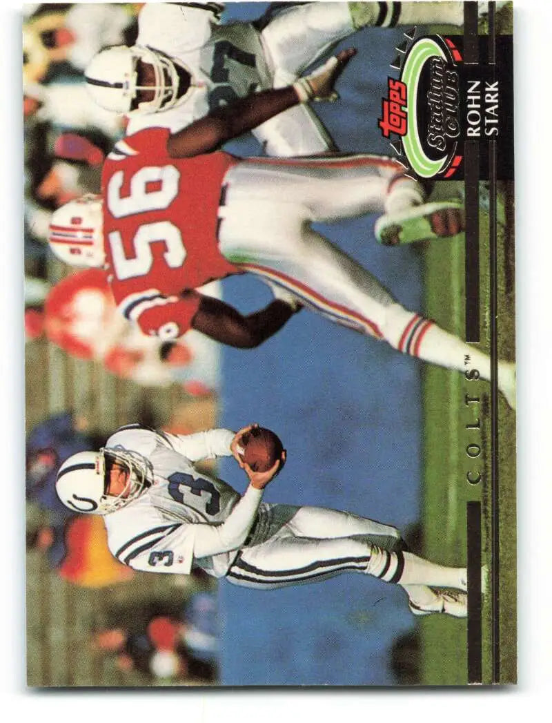 1992 Topps Stadium Club #547 Rohn Stark EX Excellent Indianapolis Colts Football Card - Football Card Single