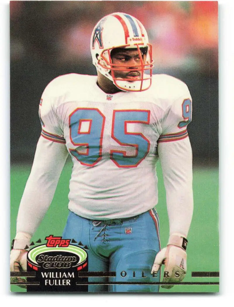 1992 Topps Stadium Club #548 William Fuller EX Excellent Houston Oilers Football Card - Football Card Single