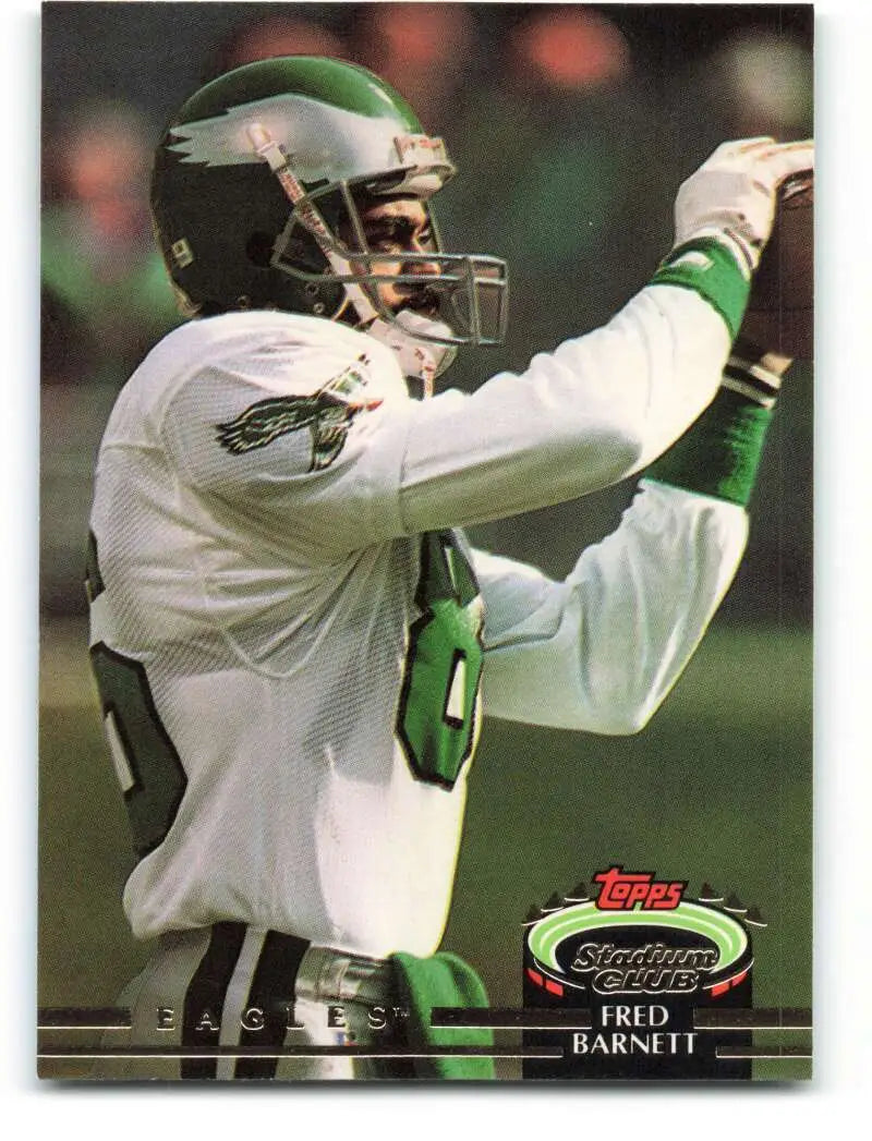 1992 Topps Stadium Club #552 Fred Barnett EX Excellent Philadelphia Eagles Football Card - Football Card Single