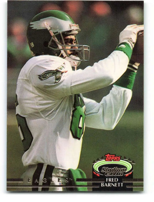 1992 Topps Stadium Club #552 Fred Barnett EX Excellent Philadelphia Eagles Football Card - Football Card Single