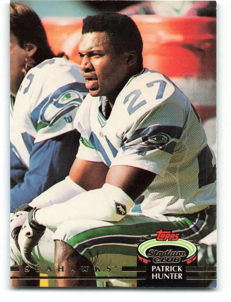 1992 Topps Stadium Club #556 Patrick Hunter EX Excellent Seattle Seahawks Football Card - Football Card Single