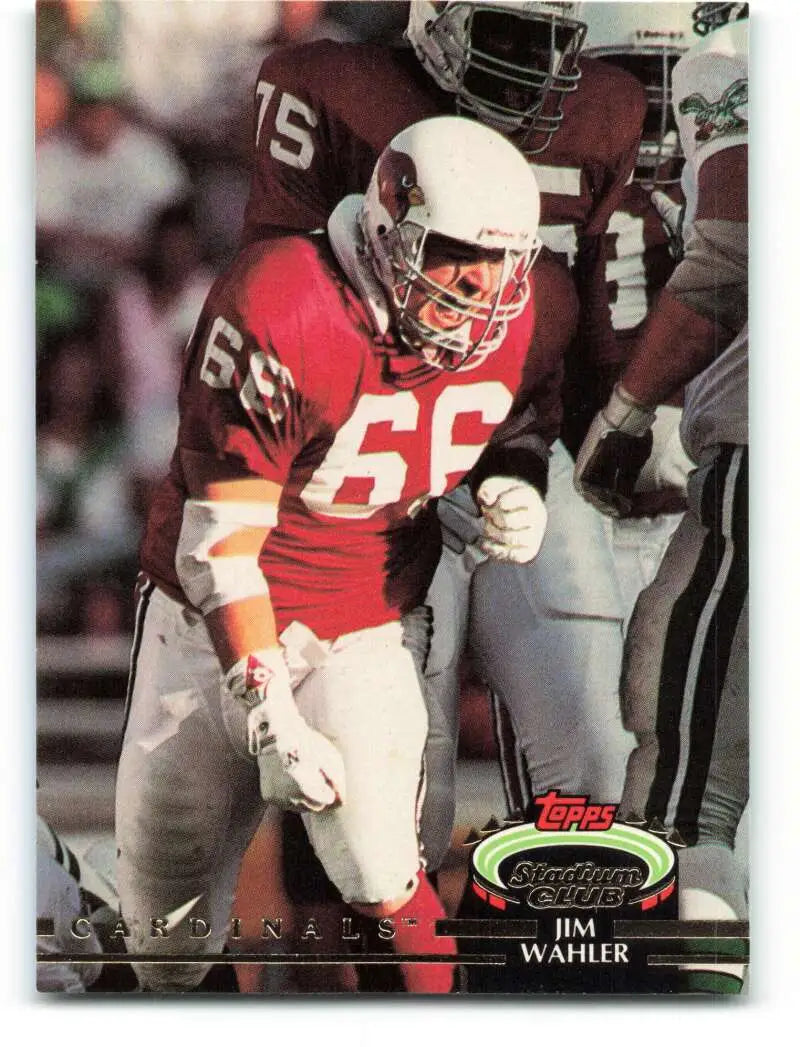 1992 Topps Stadium Club #559 Jim Wahler EX Excellent Phoenix Cardinals Football Card - Football Card Single