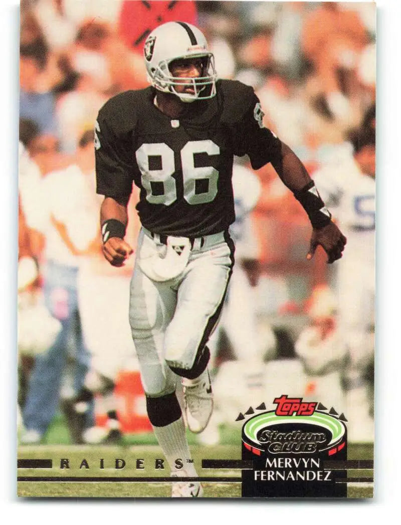 1992 Topps Stadium Club #562 Mervyn Fernandez EX Excellent Los Angeles Raiders Football Card - Football Card Single