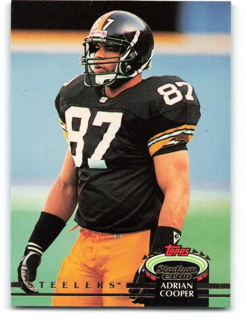 1992 Topps Stadium Club #565 Adrian Cooper EX Excellent Pittsburgh Steelers Football Card - Football Card Single