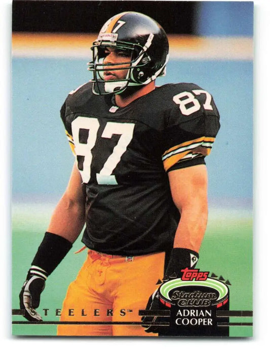 1992 Topps Stadium Club #565 Adrian Cooper EX Excellent Pittsburgh Steelers Football Card - Football Card Single