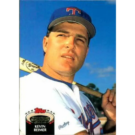 1992 Topps Stadium Club #57 Kevin Reimer NM-MT Texas Rangers Baseball Card - Baseball Card Single