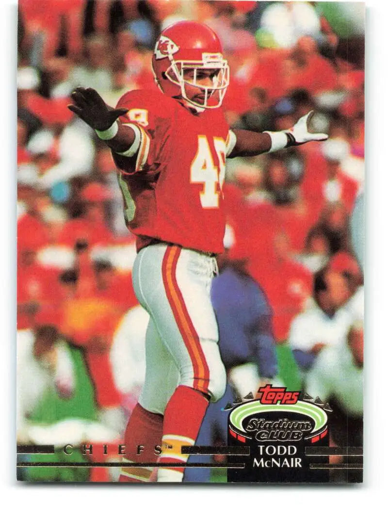 1992 Topps Stadium Club #572 Todd McNair EX Excellent Kansas City Chiefs Football Card - Football Card Single