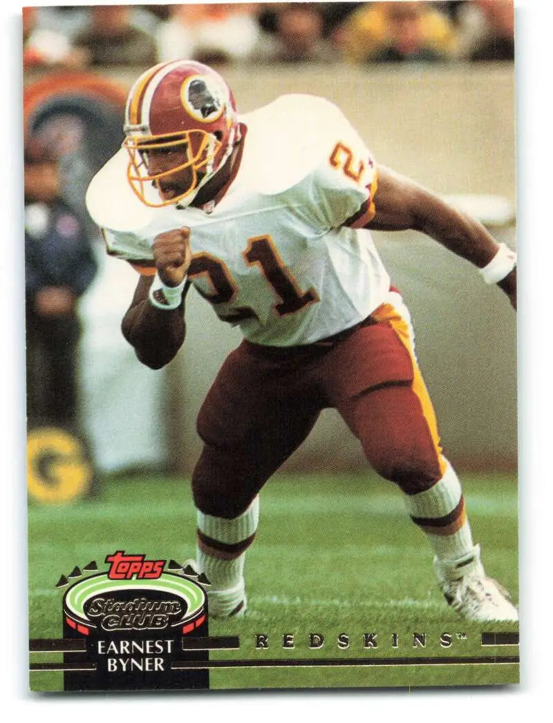 1992 Topps Stadium Club #579 Earnest Byner EX Excellent Washington Redskins Football Card - Football Card Single