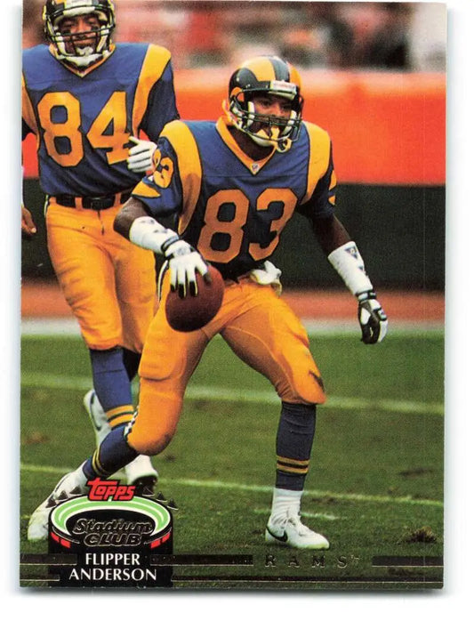 1992 Topps Stadium Club #582 Flipper Anderson EX Excellent Los Angeles Rams Football Card - Football Card Single