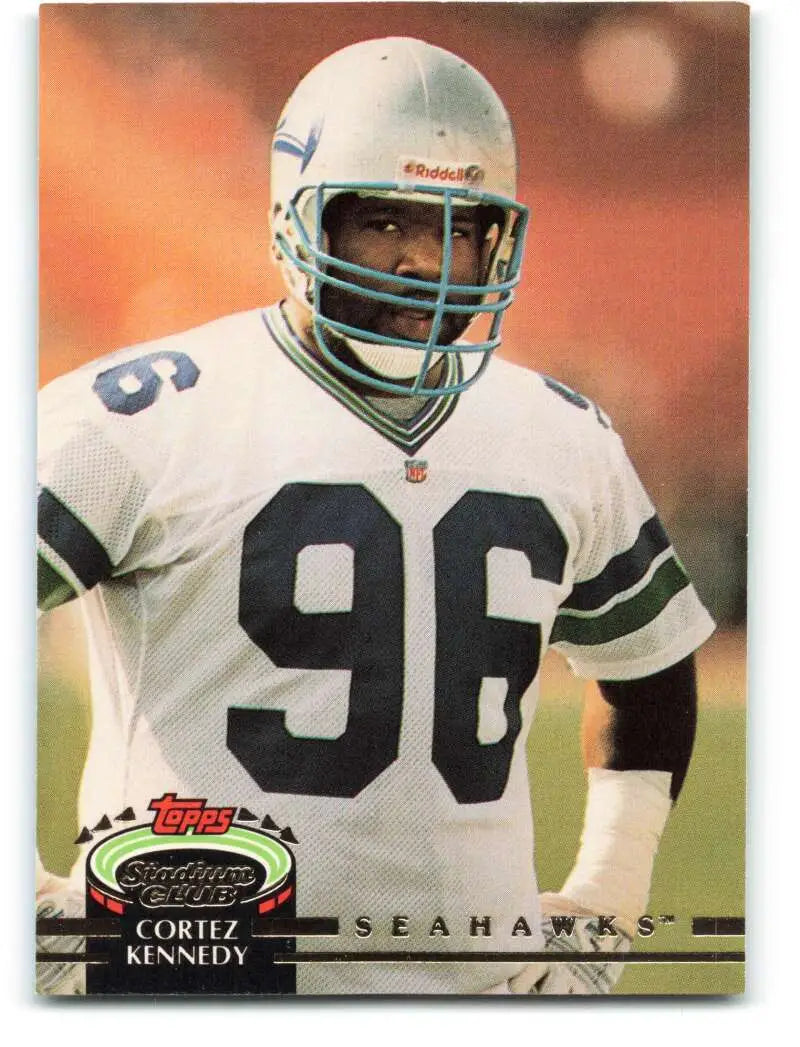 1992 Topps Stadium Club #585 Cortez Kennedy EX Excellent Seattle Seahawks Football Card - Football Card Single
