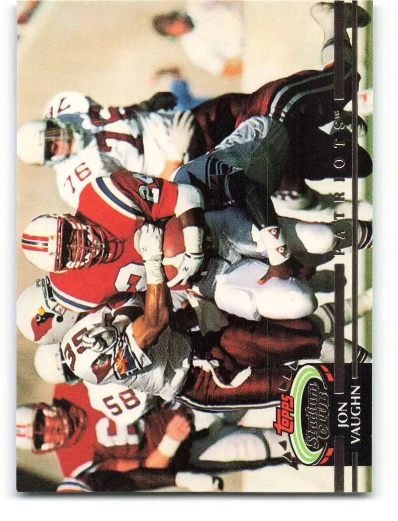 1992 Topps Stadium Club #59 Jon Vaughn EX Excellent New England Patriots Football Card - Football Card Single