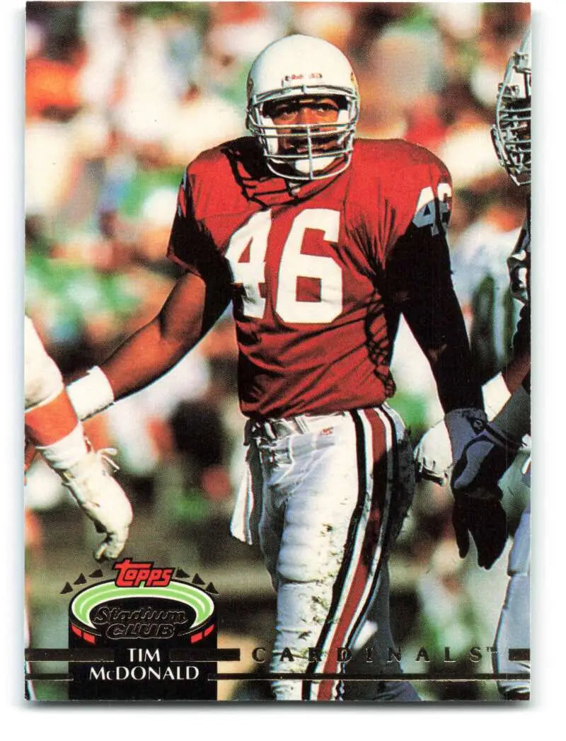 1992 Topps Stadium Club #590 Tim McDonald EX Excellent Phoenix Cardinals Football Card - Football Card Single
