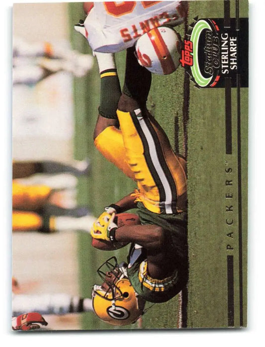 1992 Topps Stadium Club #592 Sterling Sharpe EX Excellent Green Bay Packers Football Card - Football Card Single