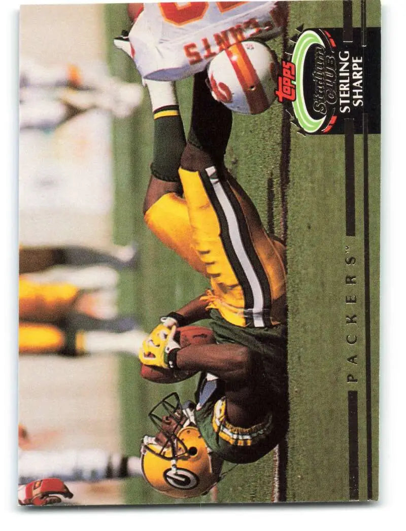 1992 Topps Stadium Club #592 Sterling Sharpe EX Excellent Green Bay Packers Football Card - Football Card Single