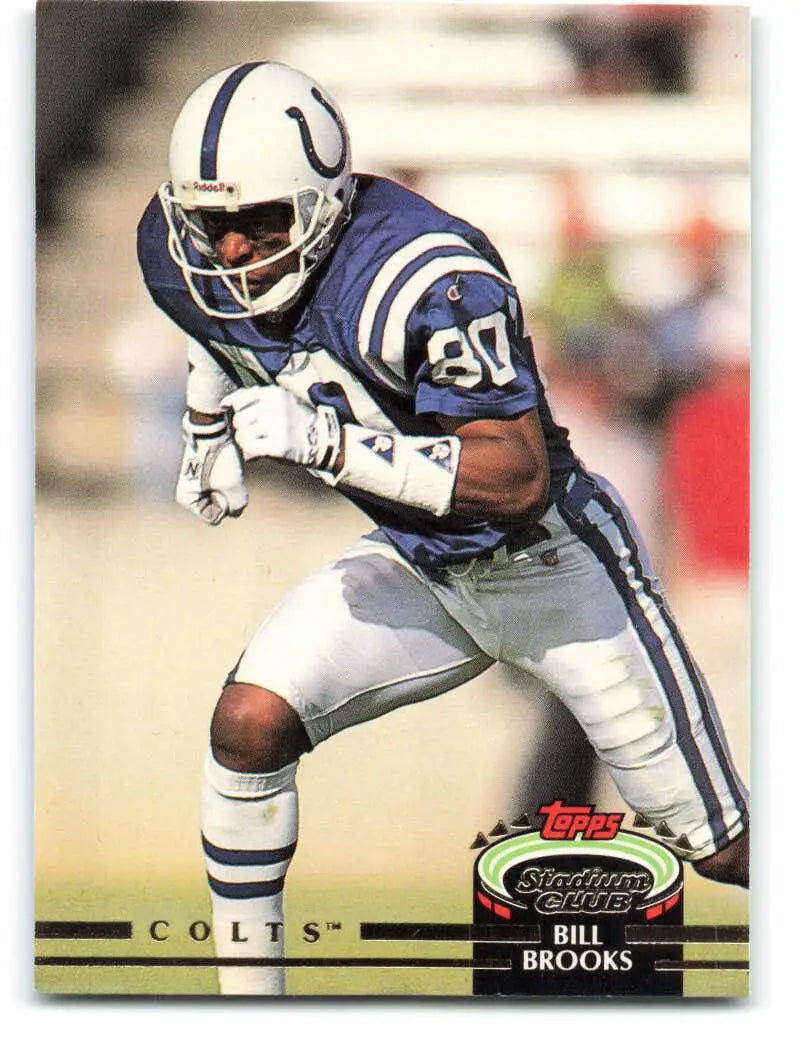 1992 Topps Stadium Club #594 Bill Brooks EX Excellent Indianapolis Colts Football Card - Football Card Single