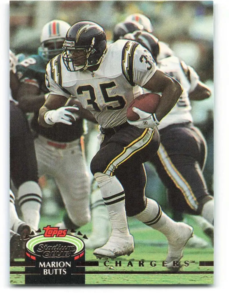 1992 Topps Stadium Club #60 Marion Butts EX Excellent San Diego Chargers Football Card - Football Card Single
