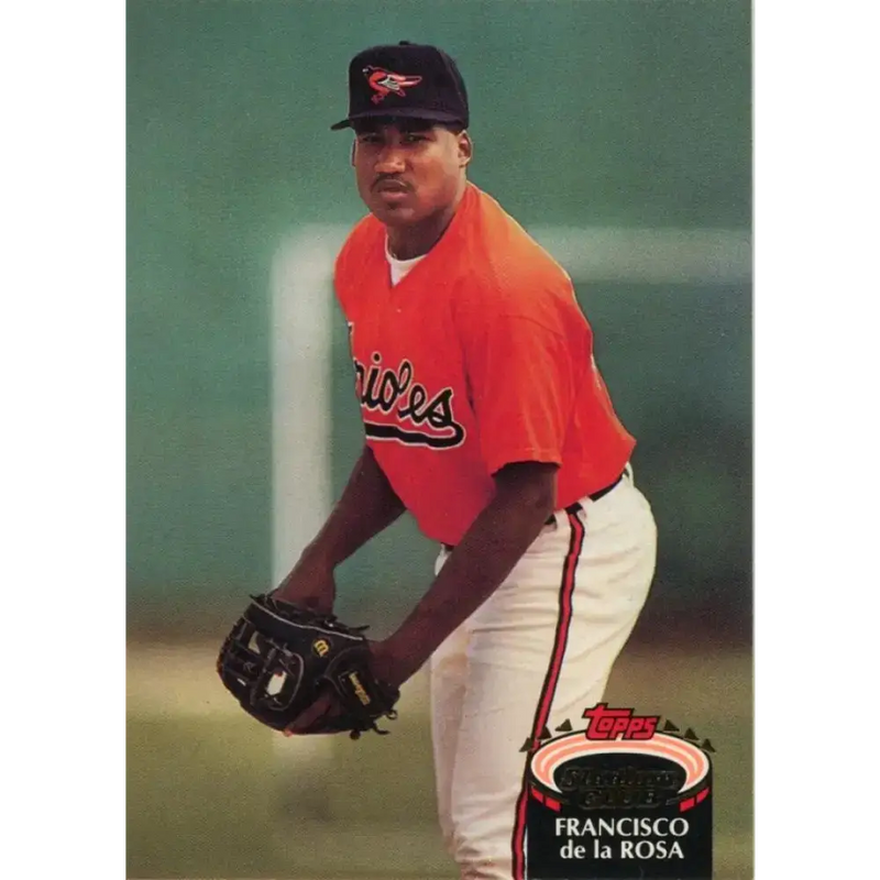 1992 Topps Stadium Club #61 Francisco de la Rosa NM-MT RC Rookie Baltimore Orioles Baseball Card - Baseball Card Single