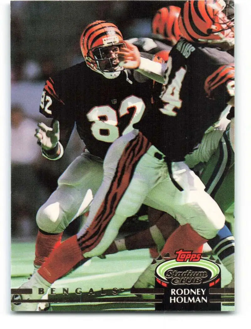 1992 Topps Stadium Club #61 Rodney Holman EX Excellent Cincinnati Bengals Football Card - Football Card Single