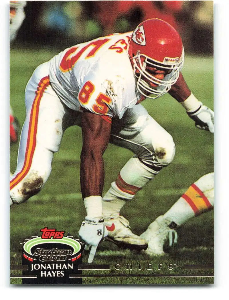 1992 Topps Stadium Club #64 Jonathan Hayes EX Excellent Kansas City Chiefs Football Card - Football Card Single