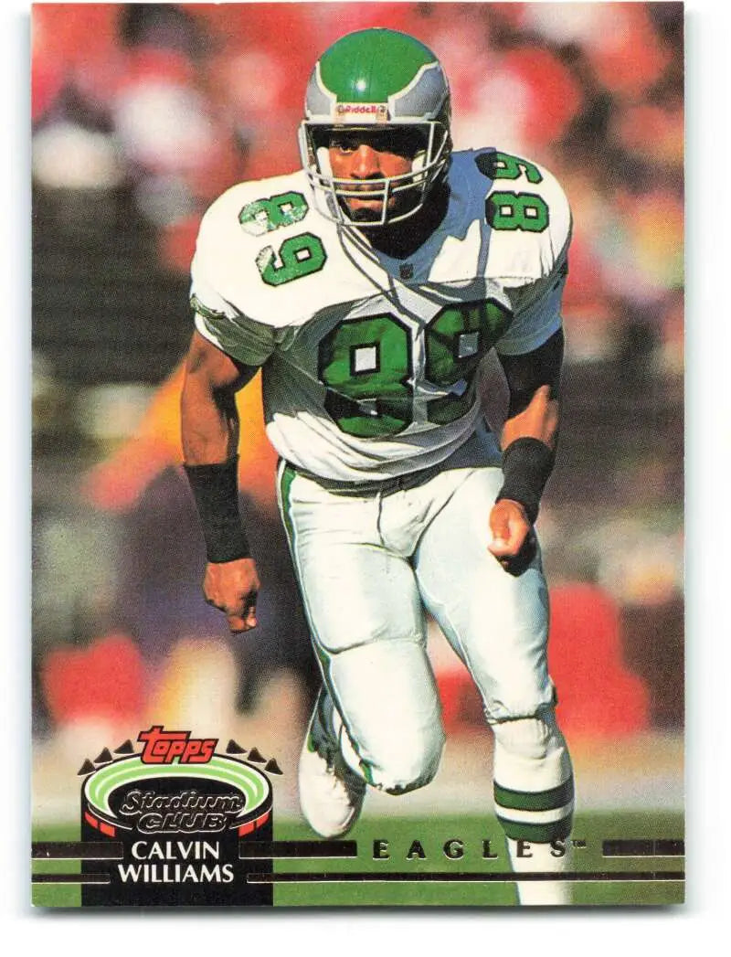 1992 Topps Stadium Club #66 Calvin Williams EX Excellent Philadelphia Eagles Football Card - Football Card Single