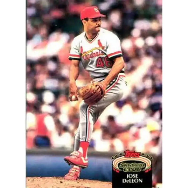 1992 Topps Stadium Club #67 Jose DeLeon NM-MT St. Louis Cardinals Baseball Card - Baseball Card Single