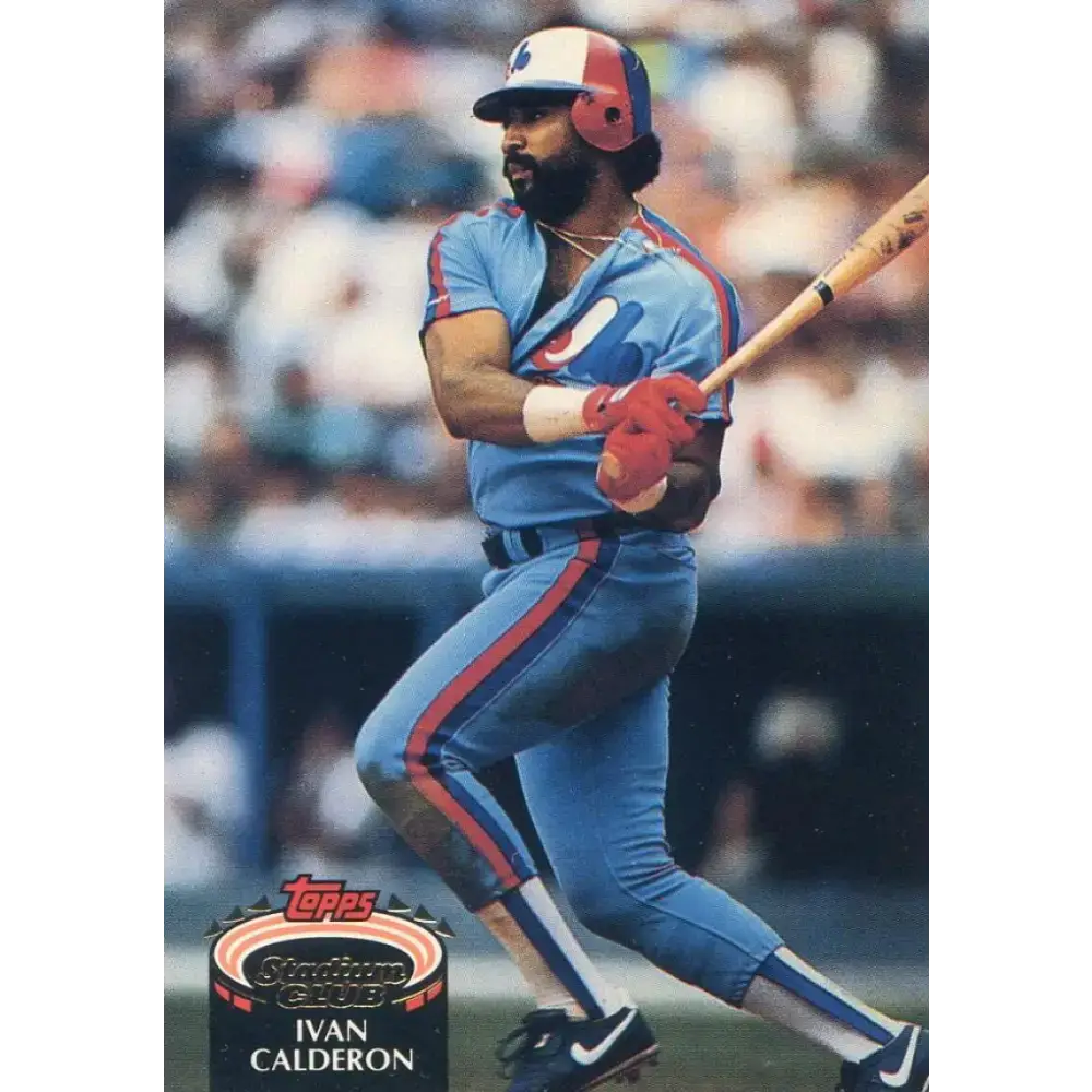 1992 Topps Stadium Club #73 Ivan Calderon NM-MT Montreal Expos Baseball Card - Baseball Card Single