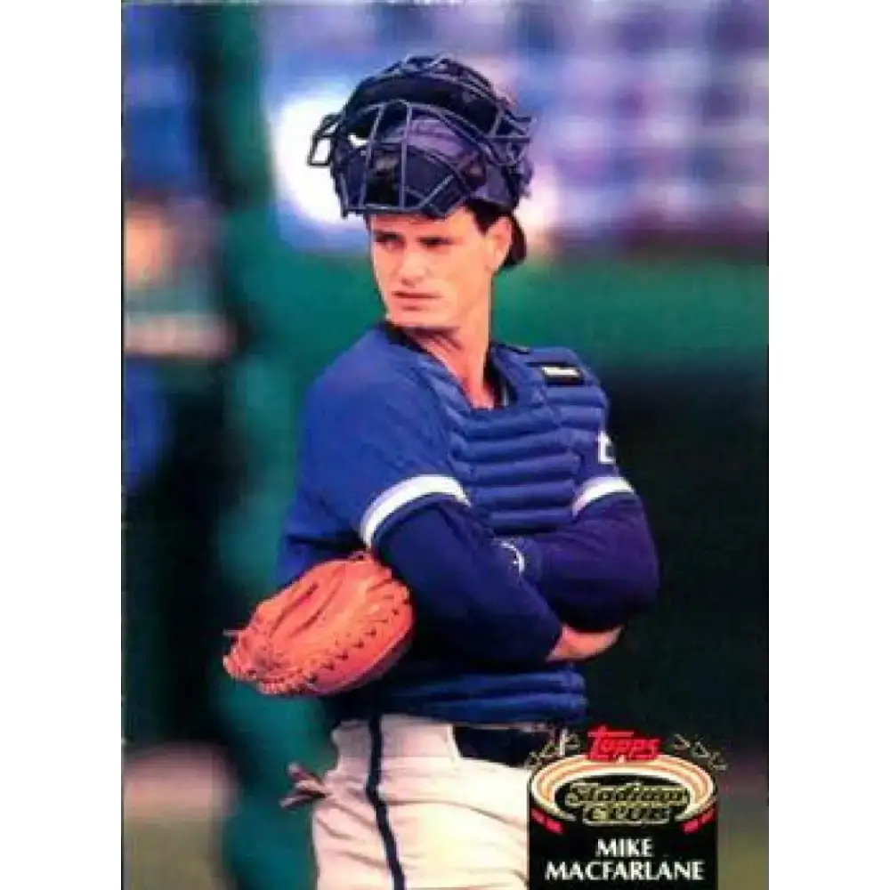 1992 Topps Stadium Club #74 Mike Macfarlane NM-MT Kansas City Royals Baseball Card - Baseball Card Single