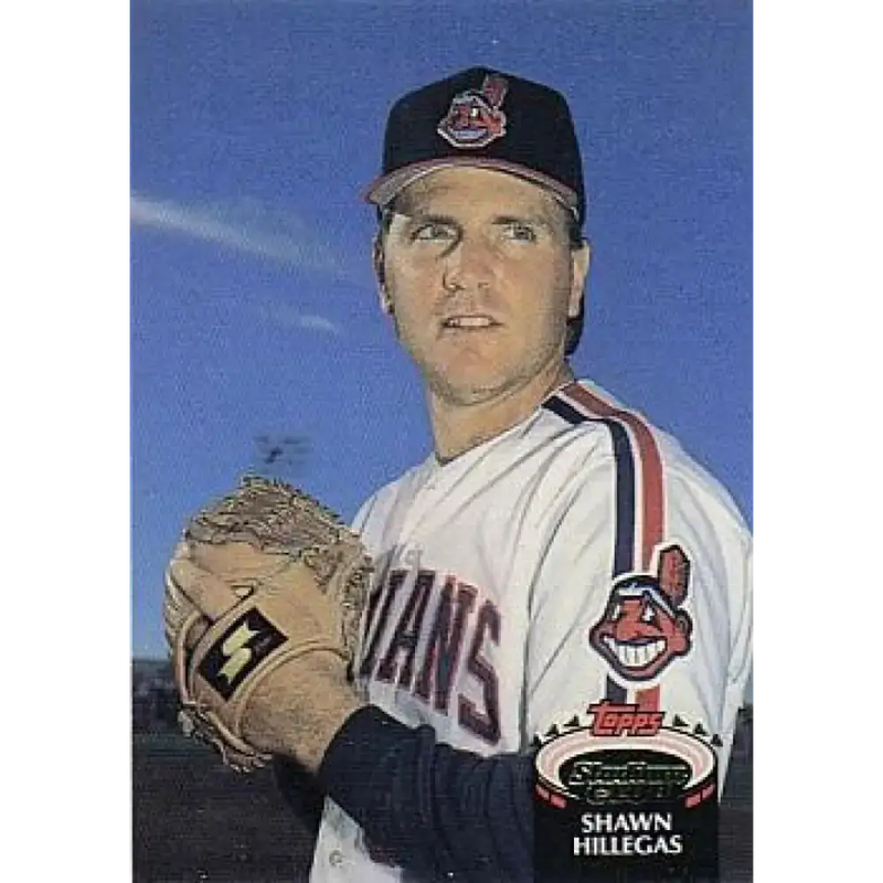 1992 Topps Stadium Club #76 Shawn Hillegas NM-MT Cleveland Indians Baseball Card - Baseball Card Single