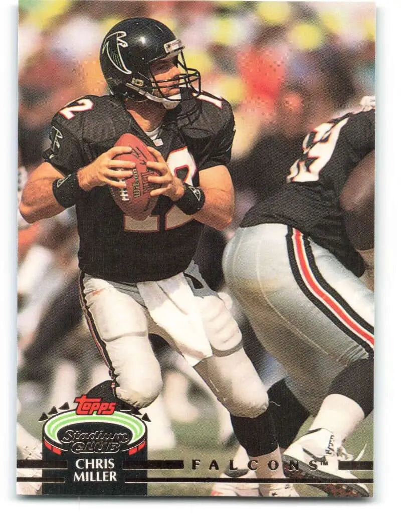 1992 Topps Stadium Club #79 Chris Miller EX Excellent Atlanta Falcons Football Card - Football Card Single