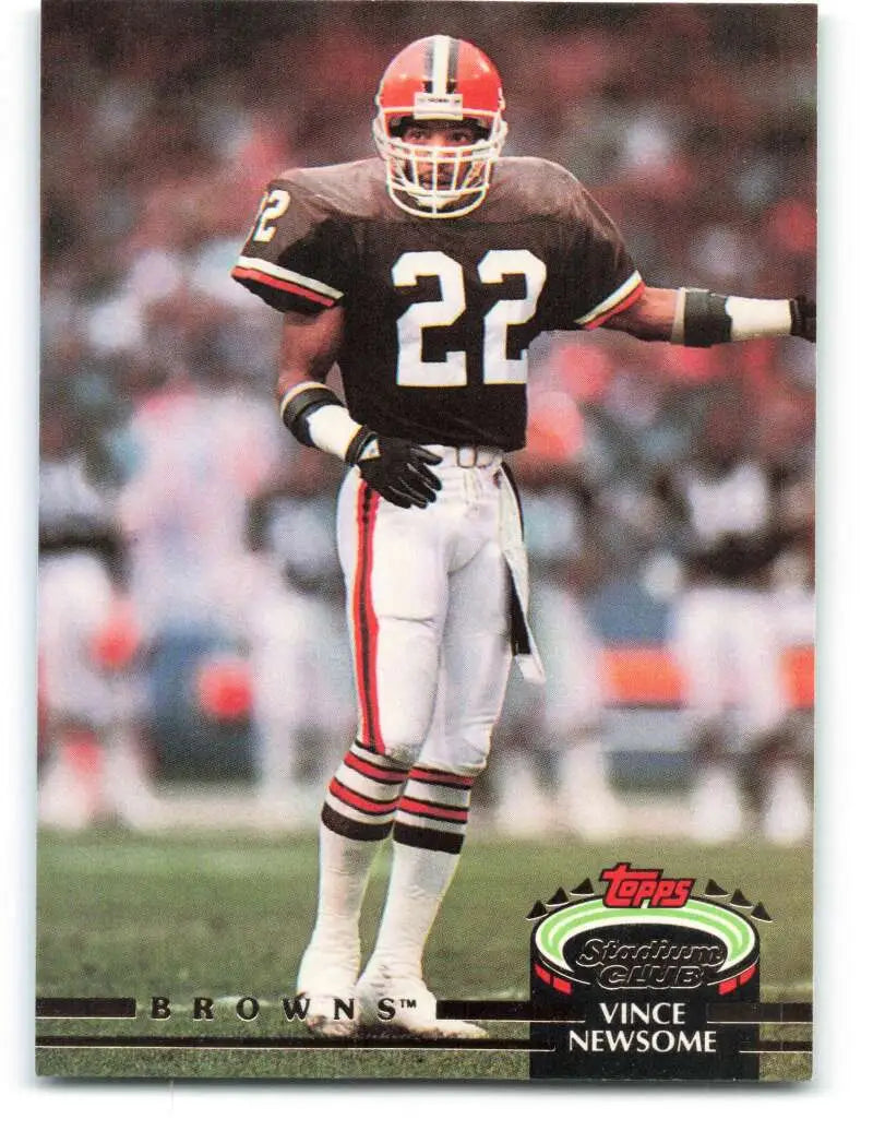 1992 Topps Stadium Club #86 Vince Newsome EX Excellent Cleveland Browns Football Card